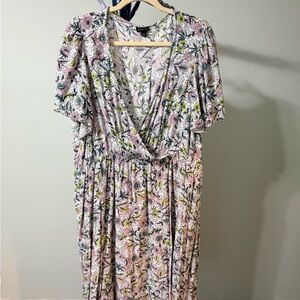 Torrid Multicolor Floral Midi Dress
